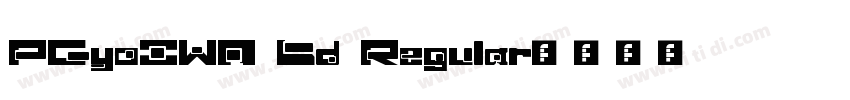 PGyoIWA Bd Regular字体转换